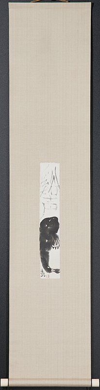 Evocative Ink Painting Mounted as a Scroll by Nomura Seiroku