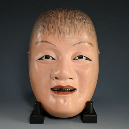 Otoko Noh Mask named “DOUJI” which means child