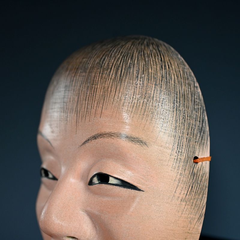 Otoko Noh Mask named “DOUJI” which means child