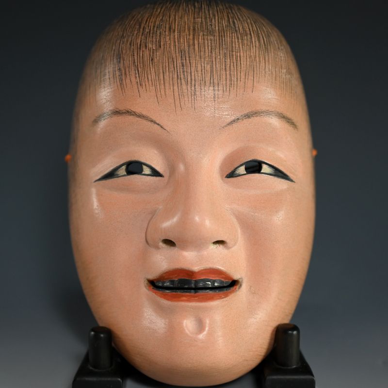 Otoko Noh Mask named “DOUJI” which means child