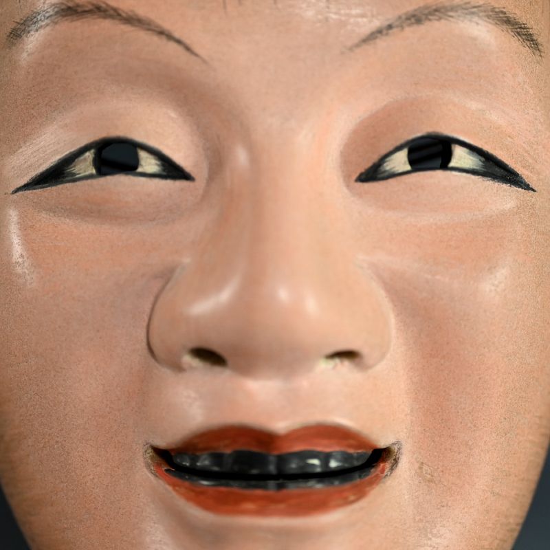 Otoko Noh Mask named “DOUJI” which means child