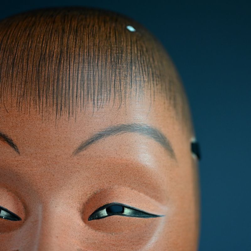 Otoko Noh Mask named “Shojo” Sake-Sprite