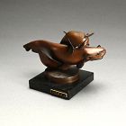 Bronze catfish statue By Kawai Toshihisa