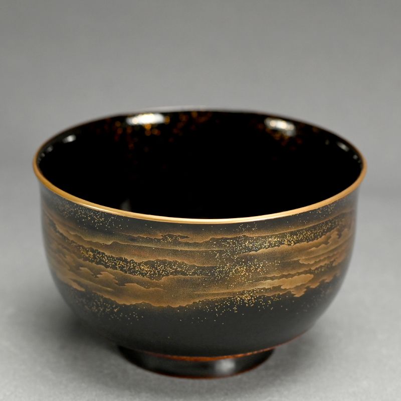 Lacquered Haisen Bowl Set by Tachibanaya Tomoshichi