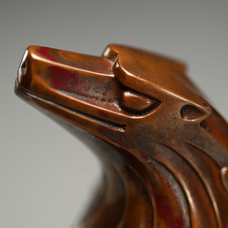 Shishi Lion Bronze Koro Incense Burner by Hasuda Shugoro