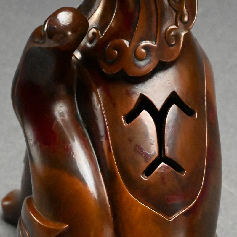 Shishi Lion Bronze Koro Incense Burner by Hasuda Shugoro