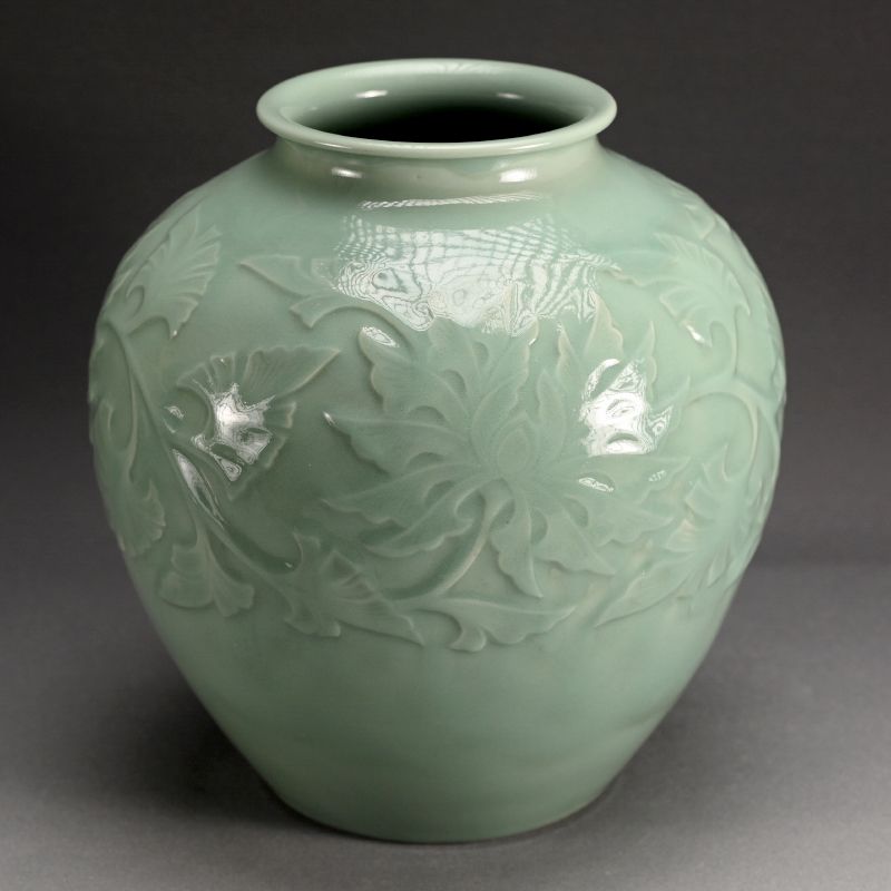 中国清時代末期染付花瓶（Ronbin） 中国清時代末期染付花瓶（Ronbin様専用）