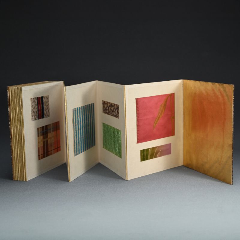 Antique Japanese Textile Sample Book, Yokohama Raw Silk Co.