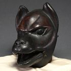 Antique Japanese Carved Wood Kyogen Fox mask