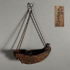 Iron Hanging Vase made of Yoroi (Samurai Armor) Parts