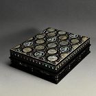 Incredible Mother of Pearl Inlay Suzuri Bako Lacquer Writing Box