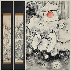 Fukuda Kodojin Set of Winter Landscape Scrolls