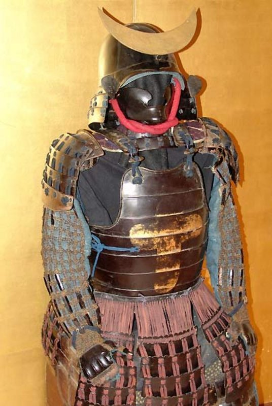 17th century Japanese SAMURAI ARMOR w/ CROSS