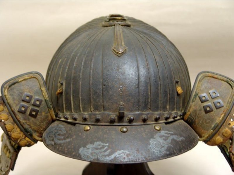 SIGNED 16th c. Japanese Armor HARUTA KABUTO