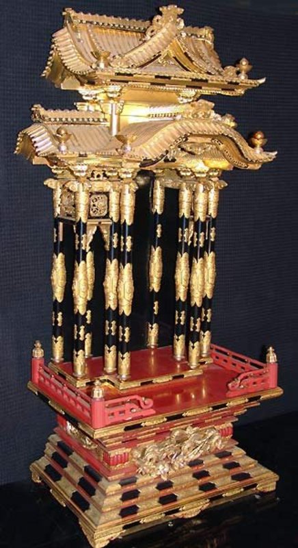 Incredible Antique Japanese Lacquer ALTAR TEMPLE