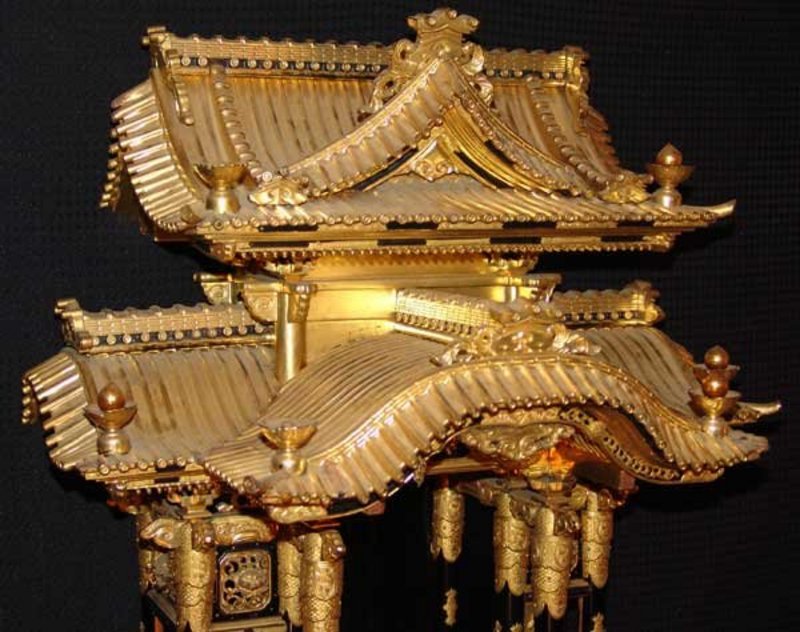 Incredible Antique Japanese Lacquer ALTAR TEMPLE