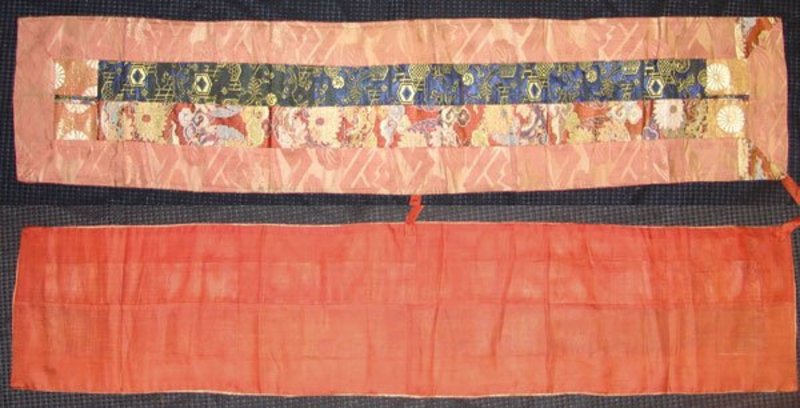 Antique Japanese Buddhist Textile, Priest OHI and KESA