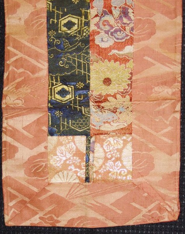 Antique Japanese Buddhist Textile, Priest OHI and KESA