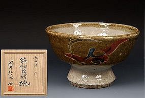 Fine Japanese Chawan Tea Bowl by Potter Kawai Kanjiro