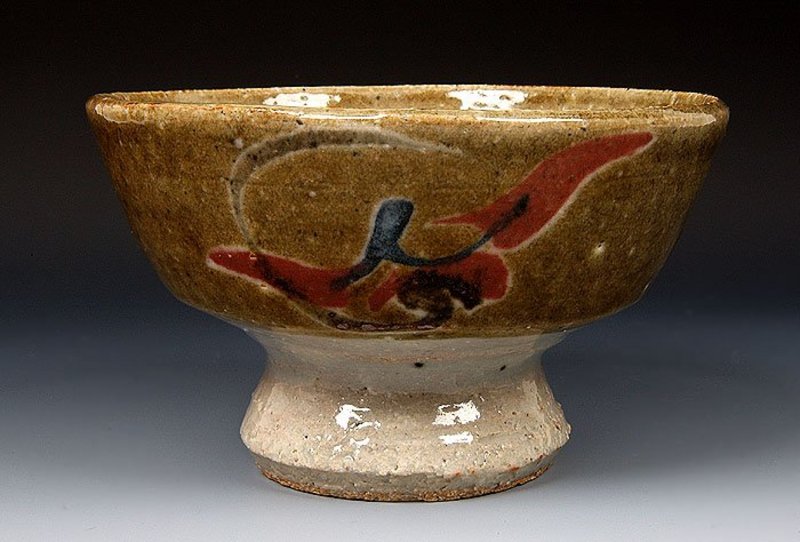 Fine Japanese Chawan Tea Bowl by Potter Kawai Kanjiro