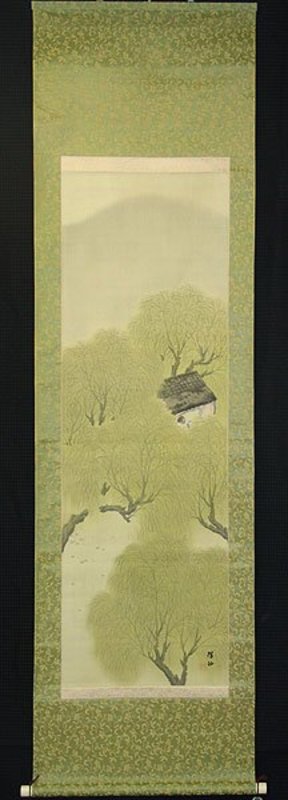Taisho style Japanese Scroll by Hirai Baisen