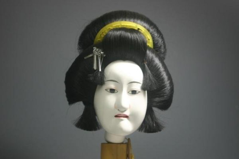 Lovely and Elegant Bunraku Puppet Head, Osome
