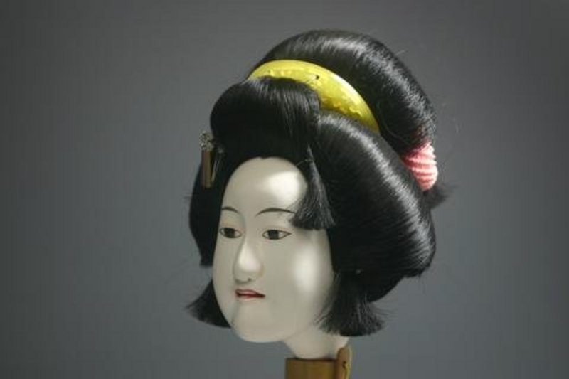 Lovely and Elegant Bunraku Puppet Head, Osome