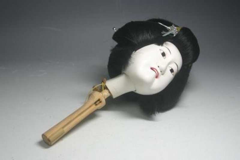 Lovely and Elegant Bunraku Puppet Head, Osome