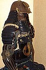 ALL MATCHING Edo p. Japanese Samurai Yoroi Armor Kabuto