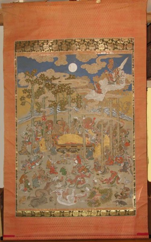Edo p. Japanese Buddhist Painting, Nehanzu