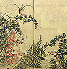 Edo period Japanese Gold Rimpa Screen