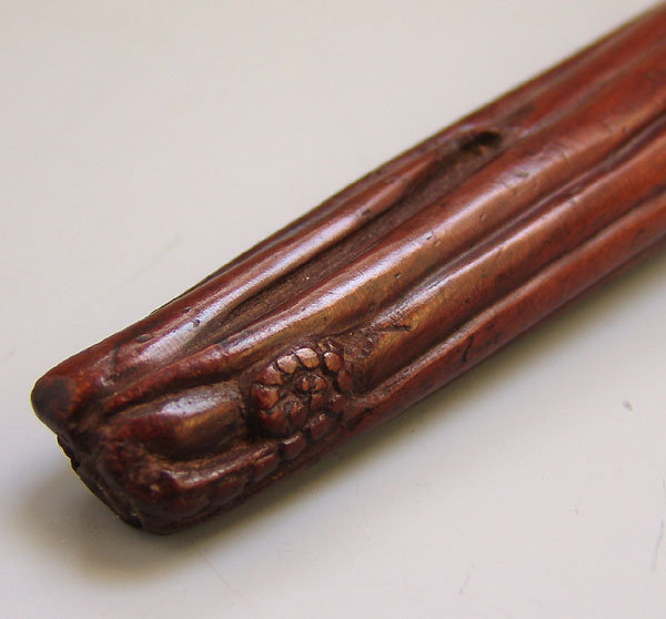 Antique Japanese Chato Wooden Doctors Sword, Octopus