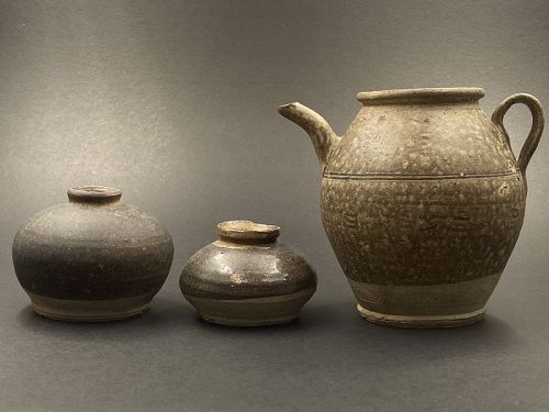 A Set of Song-Yuan Dynasty Fujian Cizao Kilns Pottery Artifacts