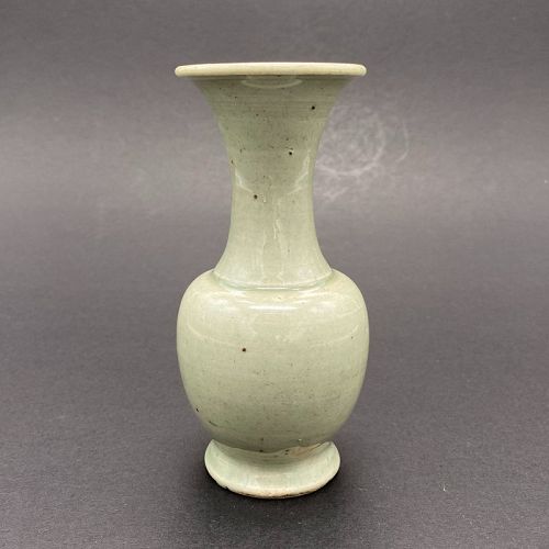 A Late Yuan - Early Ming Dynasty Celadon Vase