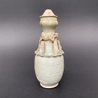 A Song Dynasty Qingbai Glazed Granary Vase with Cover