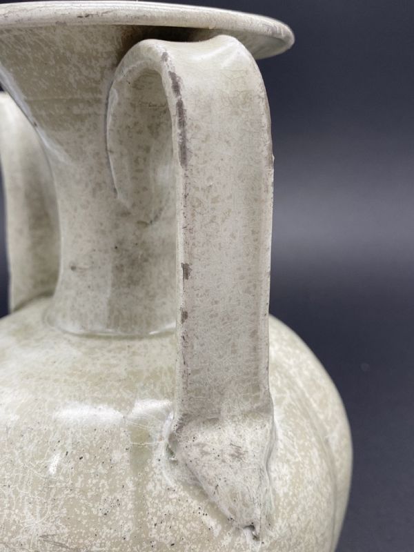 A Chinese Song Dynasty Qingbai Glazed Melon Shaped Ewer