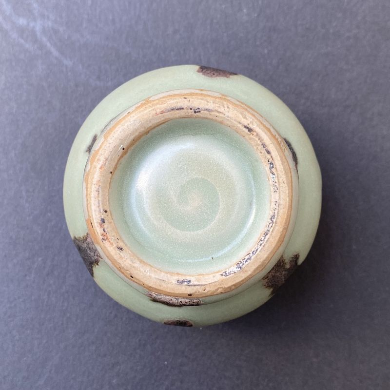 A Chinese Yuan Dynasty Longquan Celadon Jar with Iron-Spots
