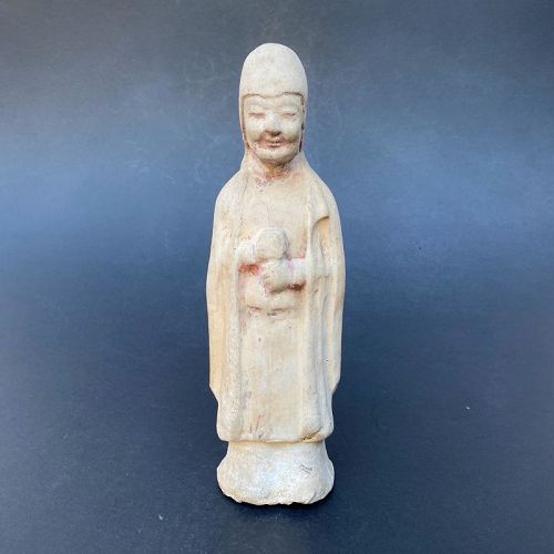 A Tang Dynasty Pottery Attendant Figure