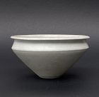 A Song Dynasty Jingdezhen Qingbai Conical Bowl with Inward Shoulders