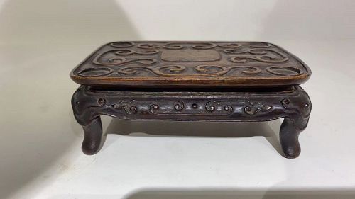 Qing Dynasty Carved Softwood Stand