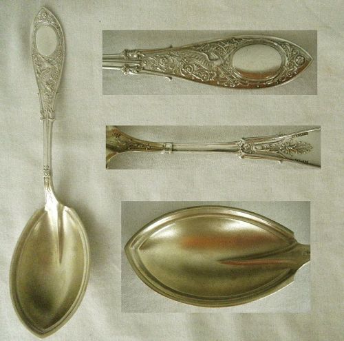 Whiting "Arabesque" Sterling Silver Preserve Spoon