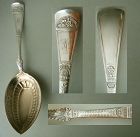 Gorham 1880 "Empress" Large Sterling Silver Serving Spoon