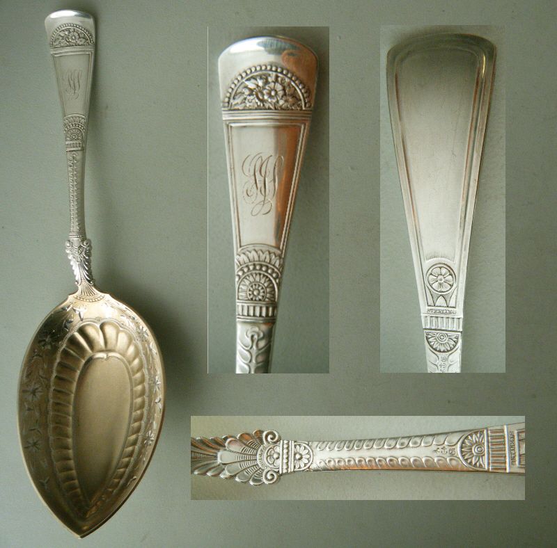 Gorham 1880 &quot;Empress&quot; Large Sterling Silver Serving Spoon