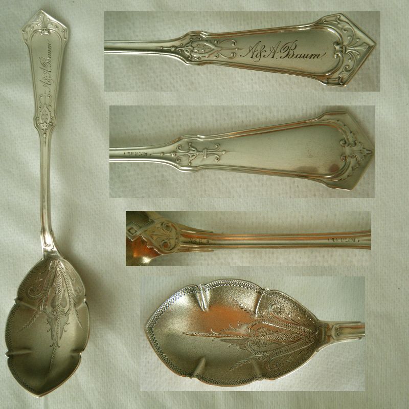 Wood &amp; Hughes &quot;Humboldt&quot; Sterling Silver Preserve Spoon