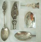 Gorham circa 1870 "Lily of the Valley" Sterling Silver Jelly Spoon