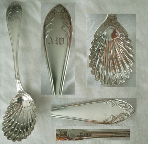 Bailey & Co., Philadelphia, "Leaf" Sterling Silver Sugar Sifter