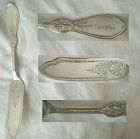 Gorham "Ionic" Greek Revival Coin Silver Master Butter Knife