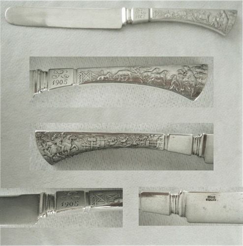 Gorham "Barnyard" or "Gilpen" Sterling Silver Youth Knife