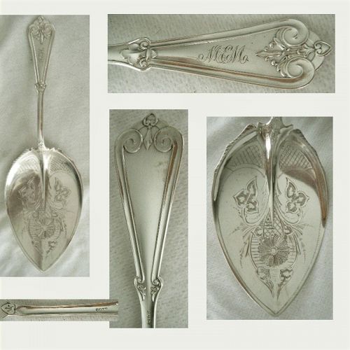 Schulz & Fisher, San Francisco, "Pacific" Coin Silver Pie Server