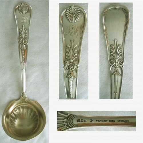 Gorham "Kings I" Decorative Bowl Sterling Silver Gravy Ladle